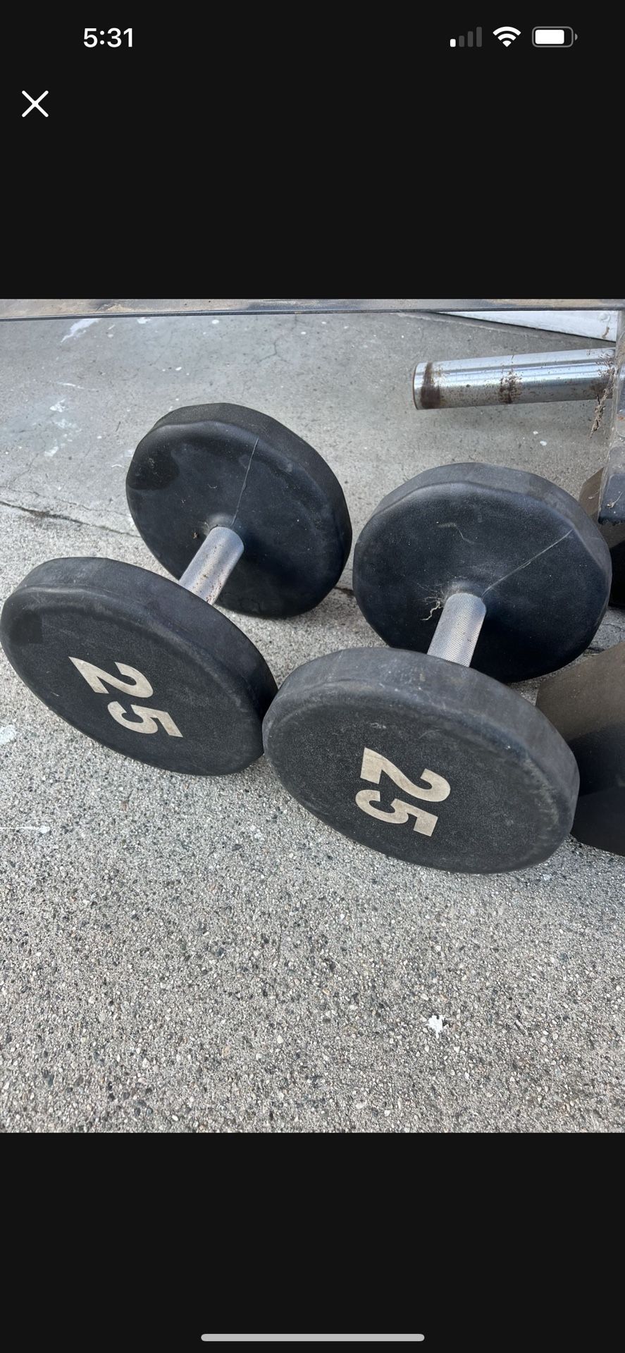 25LBS DUMBBELL SET