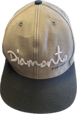 Diamond Supply Co Black Grey Diamante Por Vida Snapback Baseball Hat Adjustable