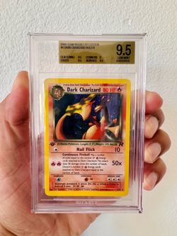 2000 Team Rocket 1st Edition #4 Dark Charizard Holo R BGS 9.5
