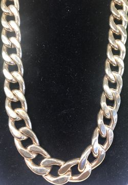 Brand New Gold Bonded Cuban Link Chain 17mm wide 32” long