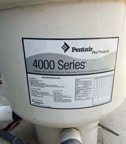Pentair 4048 professional pool spa jacuzzi filter Same as Hayward or Jandy Pentair 4000 series pool spa filter top lid De filter Diatomaceous Earth Fi