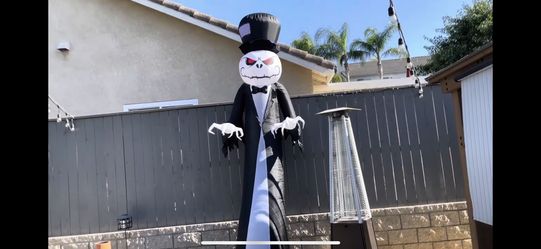 12 Ft Short Circuit Halloween Inflatable Pumping Reaper 