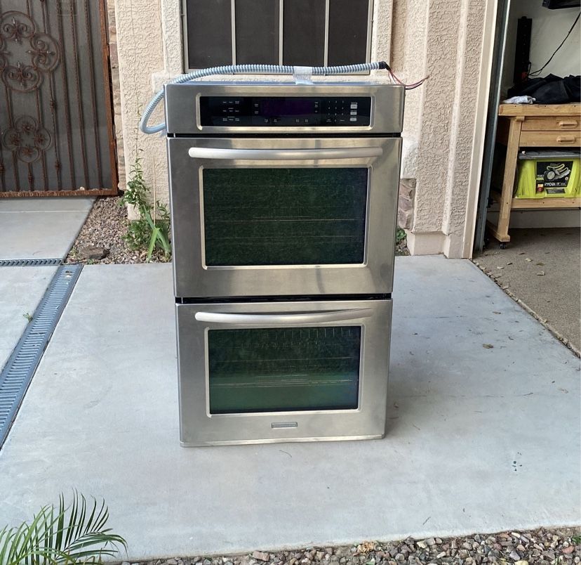 KitchenAid Superba 30” Double Wall Oven model KEBS208SSS04 electric stainless steel