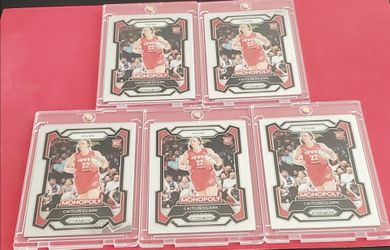 2024 Caitlin Clark RC Panini Prizm Monopoly WNBA -  #65 (RC) Lot of 5