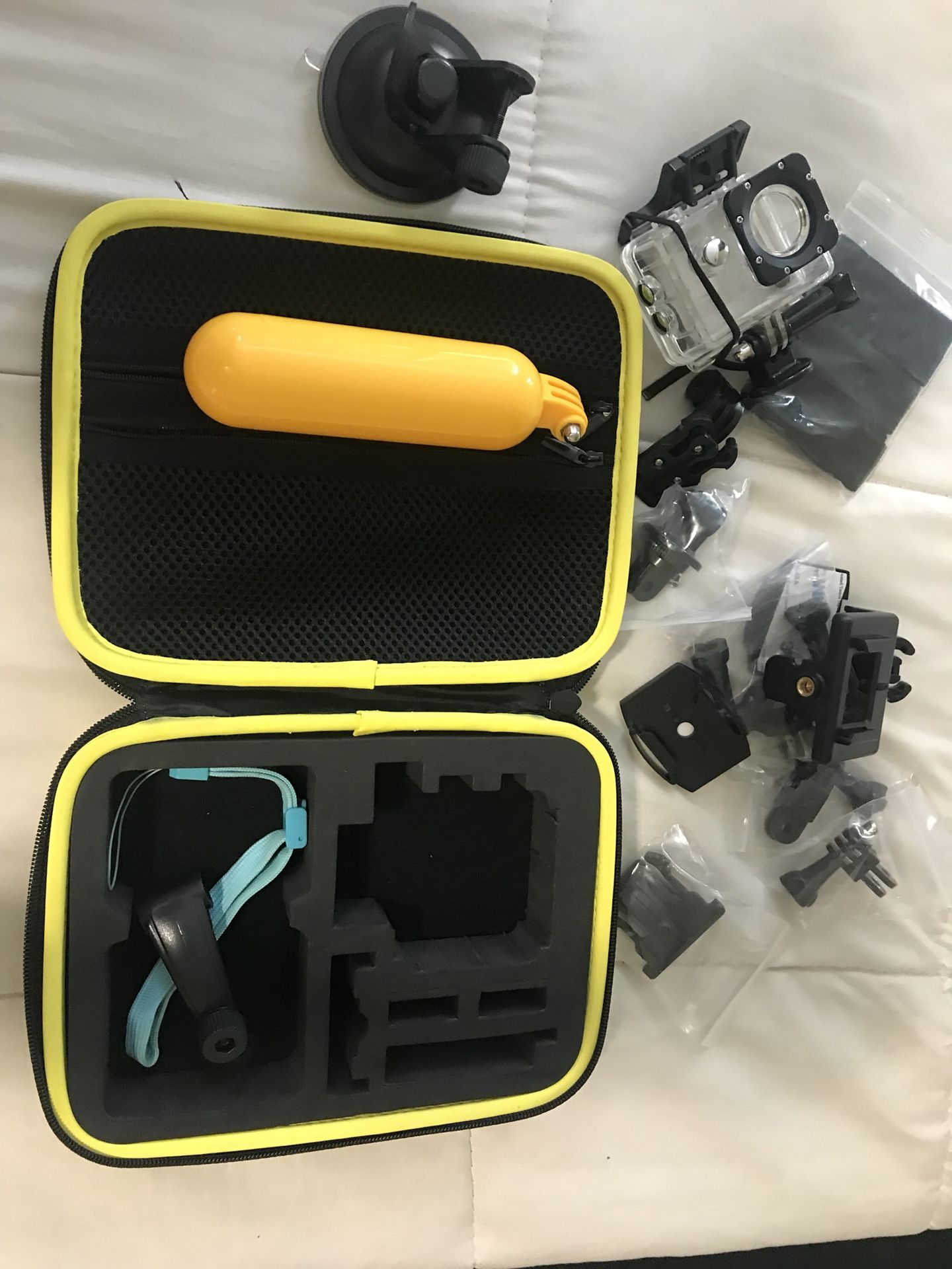 DB 1080p Action Camera with Accessories and Travel Case