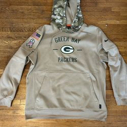 Green Bay Packers Salute To Service Nike Hoodie Men’s XL
