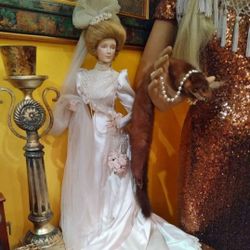 Vintage Porcelain Doll (Bride)