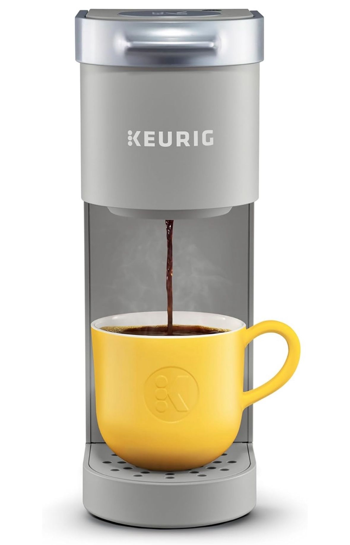 Keurig K-Mini Single Serve K-Cup Pod Coffee Maker, 6 to 12oz Brew size, with Cord Storage, Perfect for Small Spaces, Studio Gray