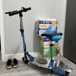 MAXTRA Foldable Seated Electric Scooter Urban Commuter E-Scooter Motorized Bike