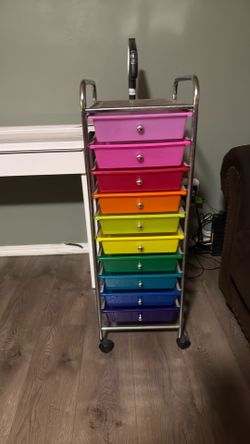 10 drawer rolling cart
