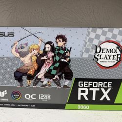 ASUS TUF Gaming NVIDIA GeForce RTX 3060 12GB OC Edition Graphics Card Demon Slayer