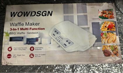 WOWDSGN 3-in-1 Waffle Maker