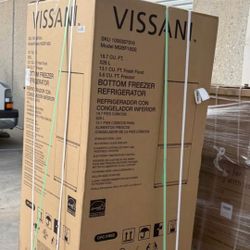 Vissani
30 in. 18.7 cu. ft. Bottom Freezer Refrigerator in Fingerprint Resistant Stainless Steel, Garage Ready