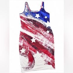 Patriotic Red, White, and Blue Dress