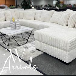 Brand New Comfy Corduroy Sectional Set 