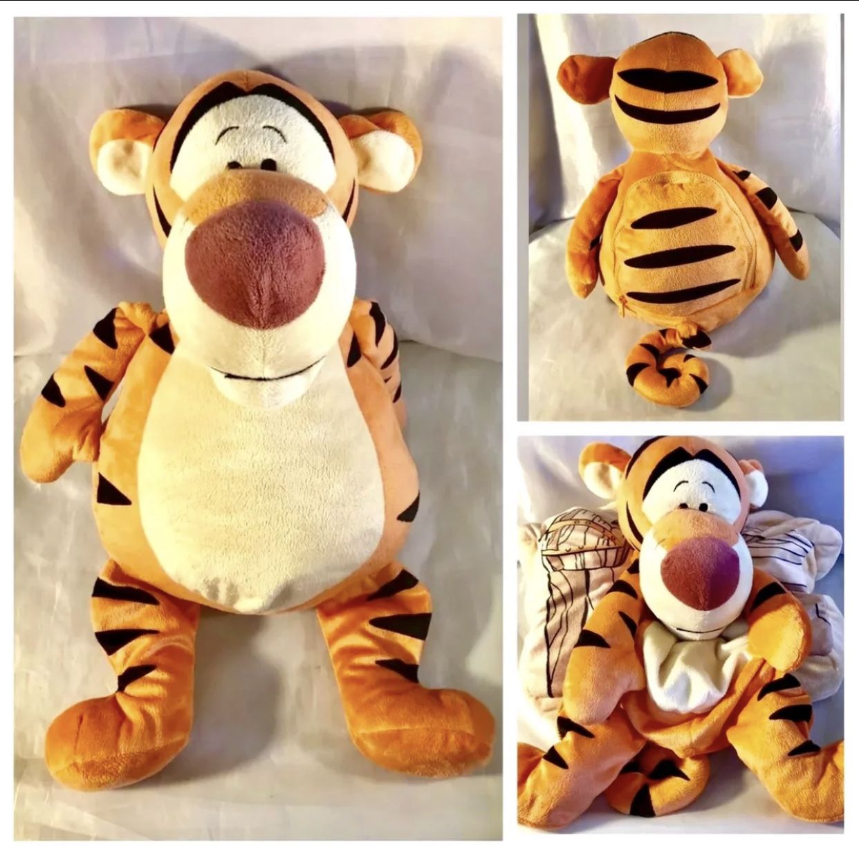 RARE 21” Happy Nappers Tigger Plush Pillow
