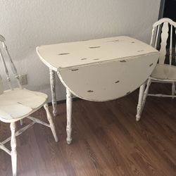 Shabby Chic Cottage Table & 2 Chairs 