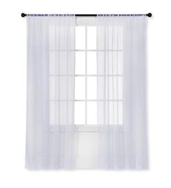 One sheer curtain