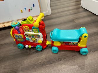 VTech 4-in-1 Learning Letters Train Ride-On Toy