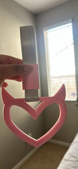 Pink Heart Car Handle 