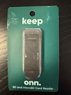 onn. SD and microSD Card Reader