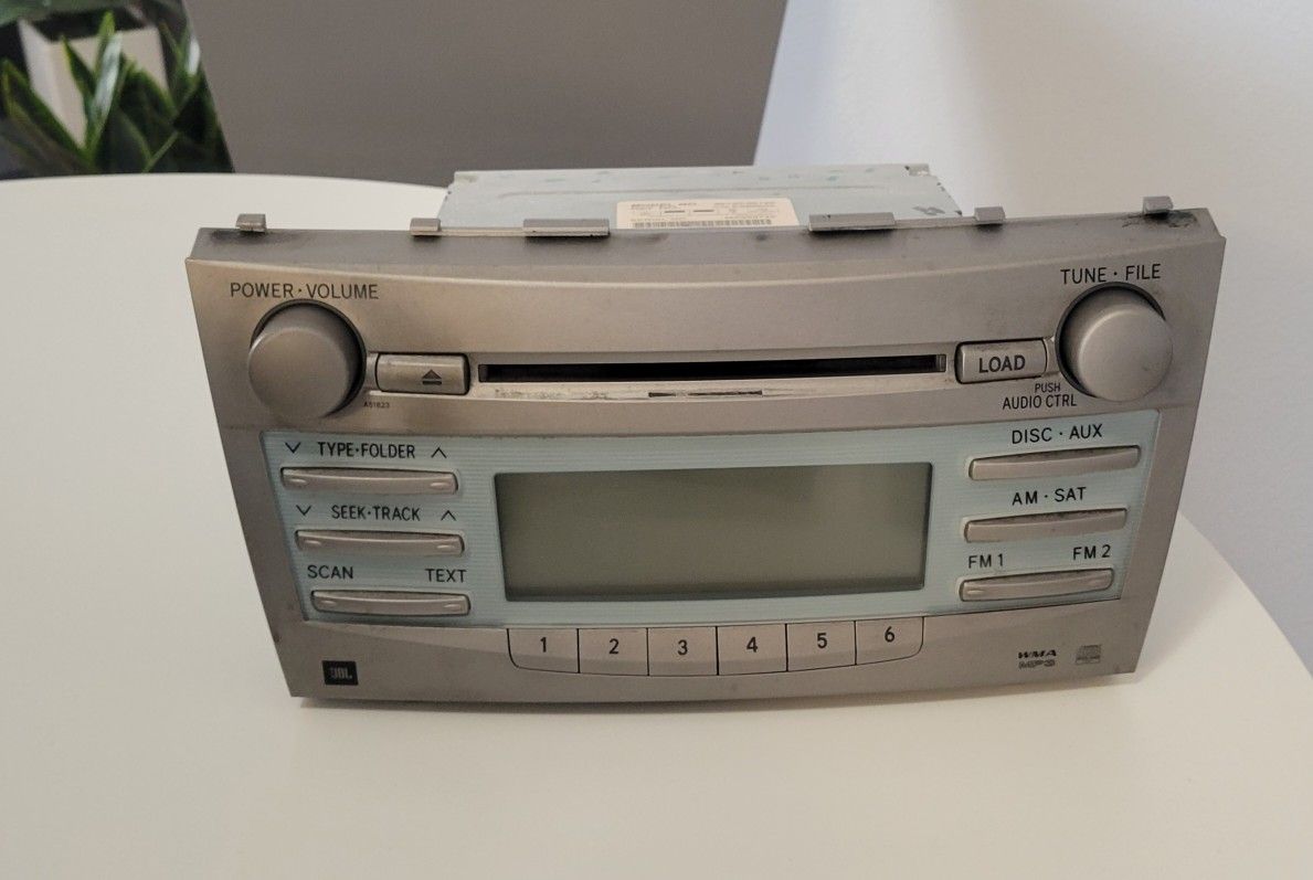 2007-2011 TOYOTA CAMRY JBL RDS Radio 6 Disc Changer MP3 Player STEREO RECEIVER UNIT