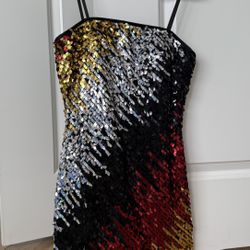 Dave & Johnny Sequin Mini Dress Multicolor Size 6 – Party/Cocktail