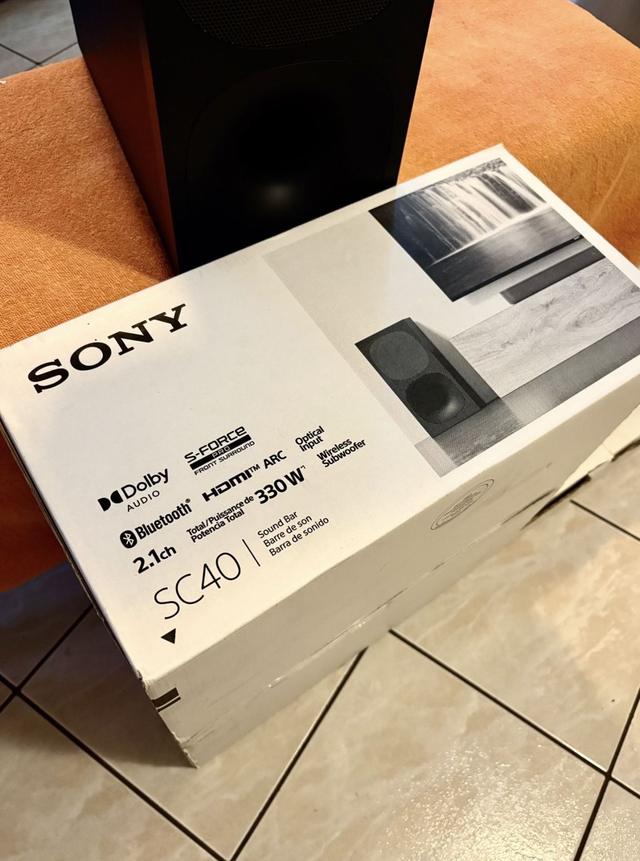 Sony HT-SC40 2.1ch Soundbar System w/ Wireless Subwoofer – Premium Audio, Bluetooth, HDMI ARC, 4K