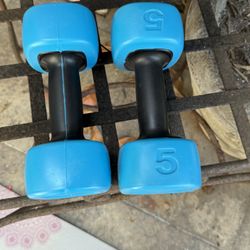 2 - 5 Lb Dumbbells 