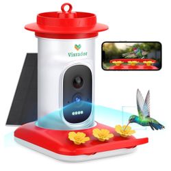 vixrador Hummingbird Feeder With Camera Solar Powered NEW!! NIB