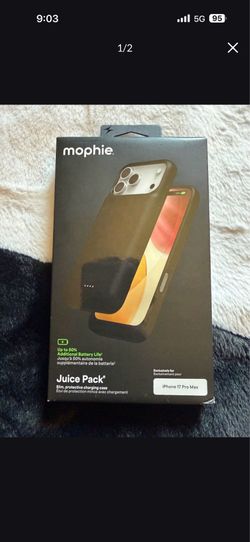 iPhone 17 Pro Max Mophie Charger Case open box