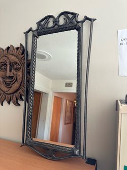 Decorative Metal Framed Wall Mirror