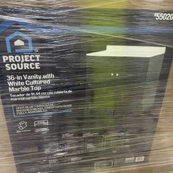 36’’ Vanity w/ Marble Top 