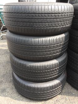 245/55/19 Toyo set of used tires in great condition 70% tread 250$ plus tax for 4. Installation balance and alignment available but not included. Ro