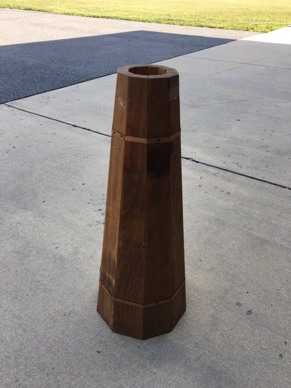 Primitive Vase - wood-