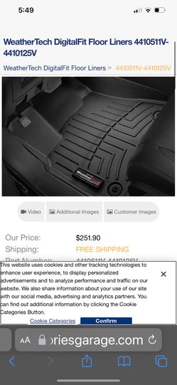 Ford F 250 Super Duty Weather Tech Mats