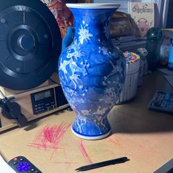 Blue And White Small Vintage Pot