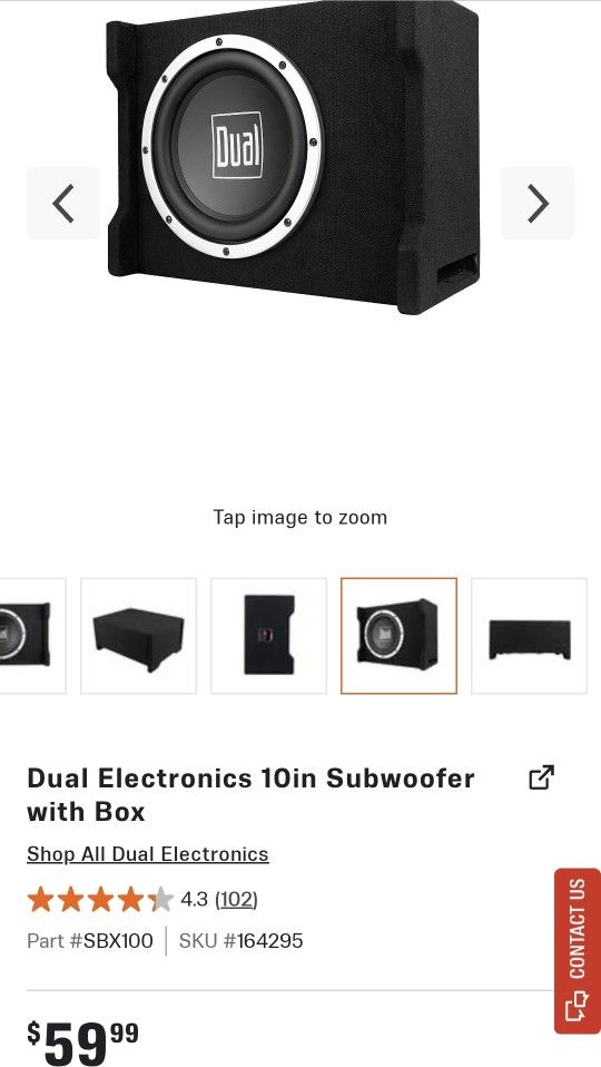 Dual 10 inch Woofer in Ported Box