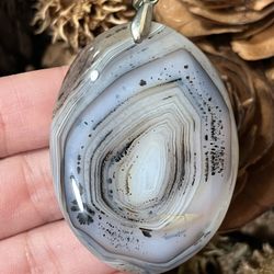 Large Banded Agate Pendant 