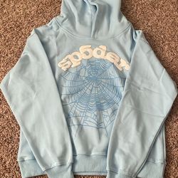 Spider Worldwide Hoodie Blue - Size Small - Excellent Condition