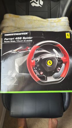 Xbox ferrari 458 spider racing wheel thrustmaster