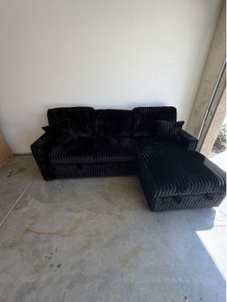 New! 🛋️ Sofa Convertible Sleeper Sectional Couch–$10 Down 🖤