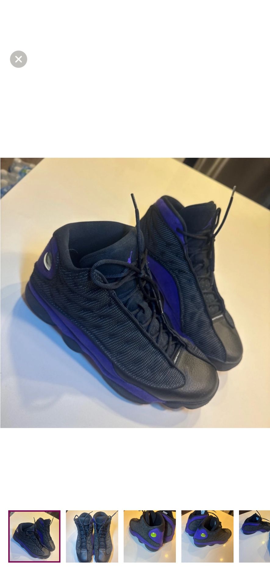 Jordan 13 Retro Black And Purple (Size 13)