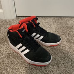 Black and white/orange adidas no box