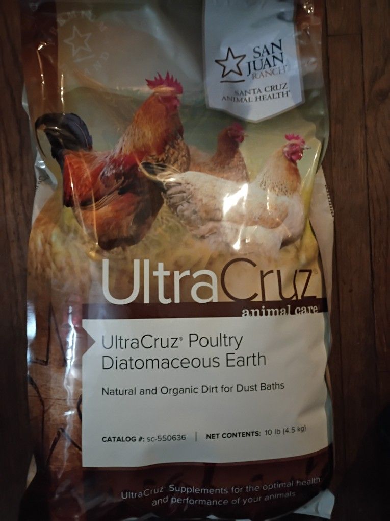 ultracruz poultry diatomaceous earth for chickens