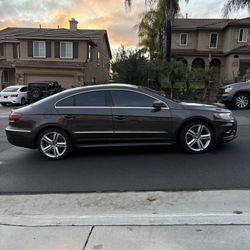 Volkswagen, CC R-line 2.0T, Brown Sedan, Beige interior.