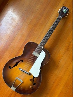 Vintage Airline Archtop Rubber Bridge Mod custom guitar