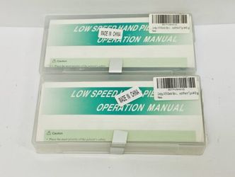 Set of 2 DENSHINE LOW SPEED HAND PIECE 4-HOLE 