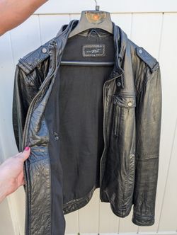 Motorcycle Leather Jacket Mens