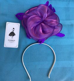 Purple Facinators Fancy Hat Headband